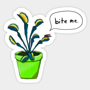 Bite Me Venus Flytrap - Green Sticker